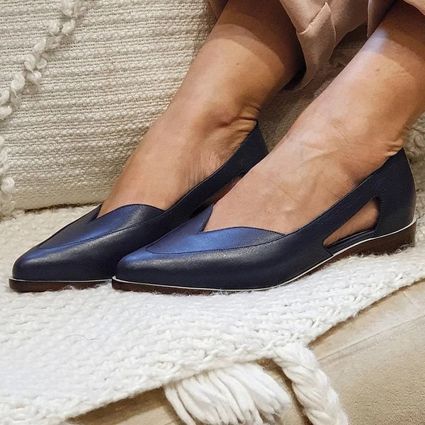 Mila | Side Cut Out Slip On Ballet Flats