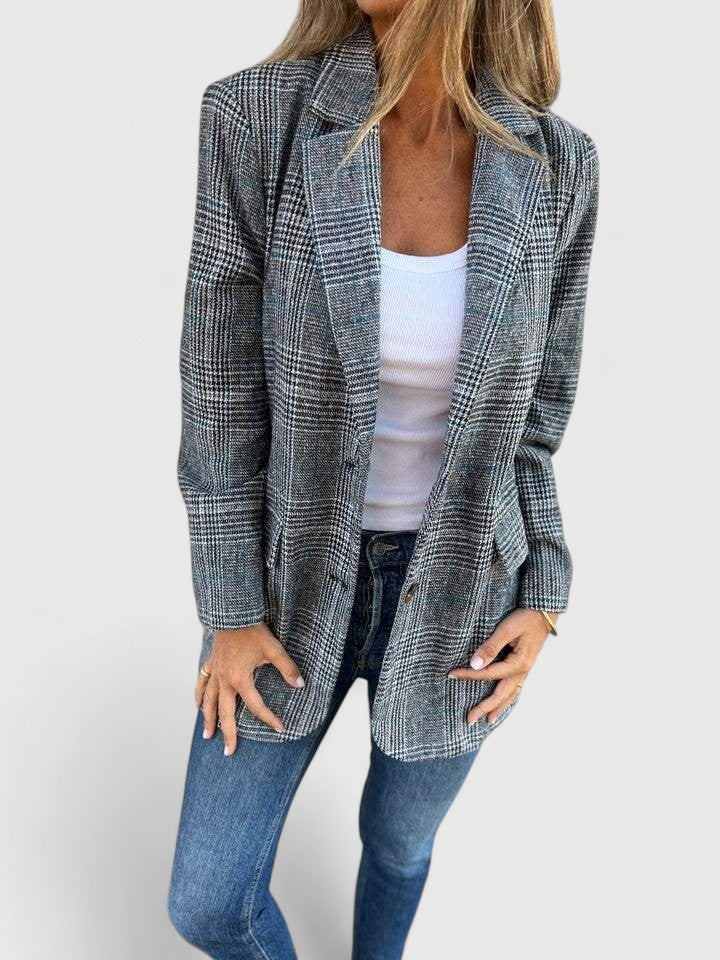 Genevieve | Relaxed Fit Oversized Plaid Blazer