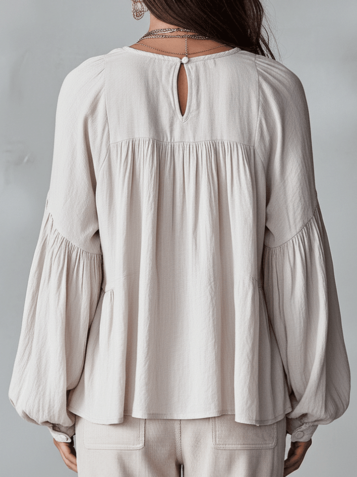 Elysia | Romantic Ruffle Long Sleeve Blouse