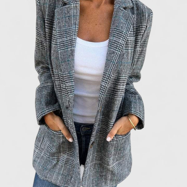 Genevieve | Relaxed Fit Oversized Plaid Blazer