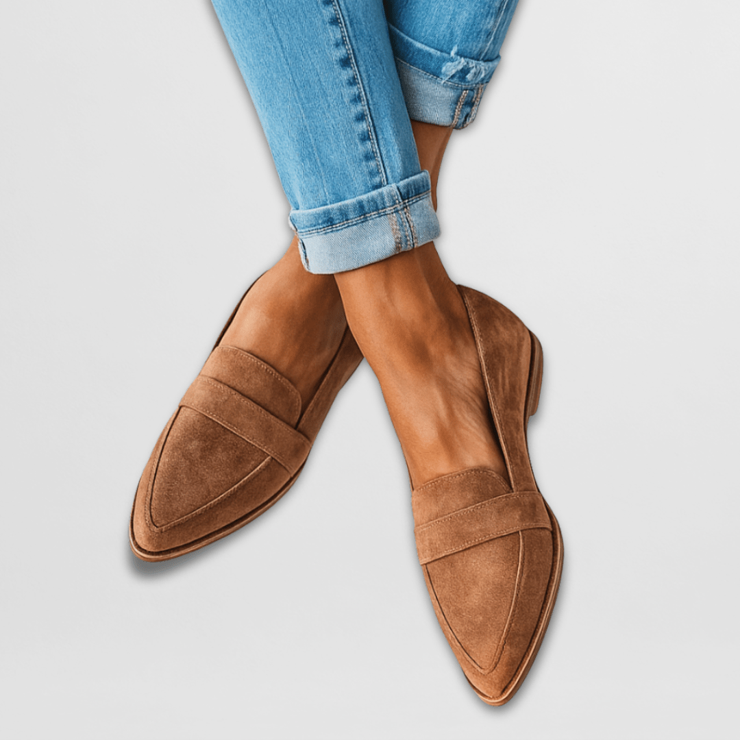 Polished Soft Suede Summer Loafers