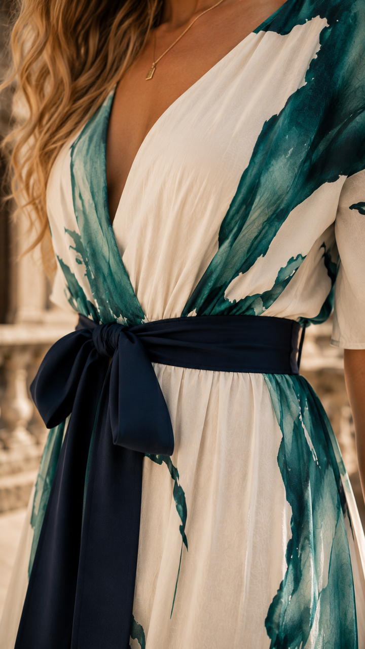 Fluid Artistic Cotton Summer Dress