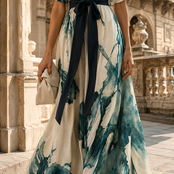 Fluid Artistic Cotton Summer Dress