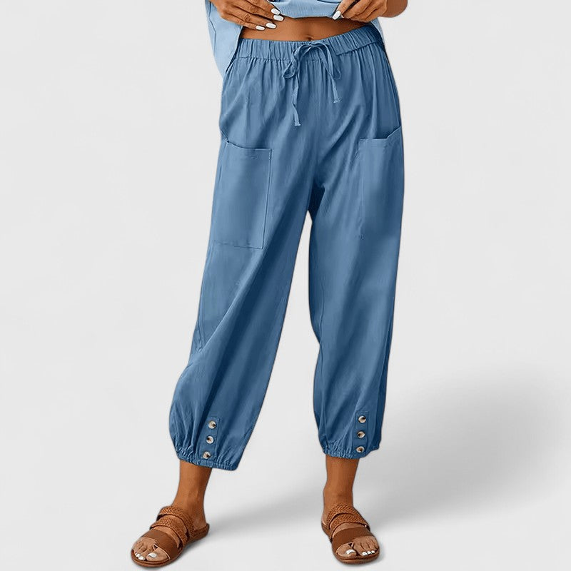 Margot | Sophisticated High Waisted Wide Leg Pants