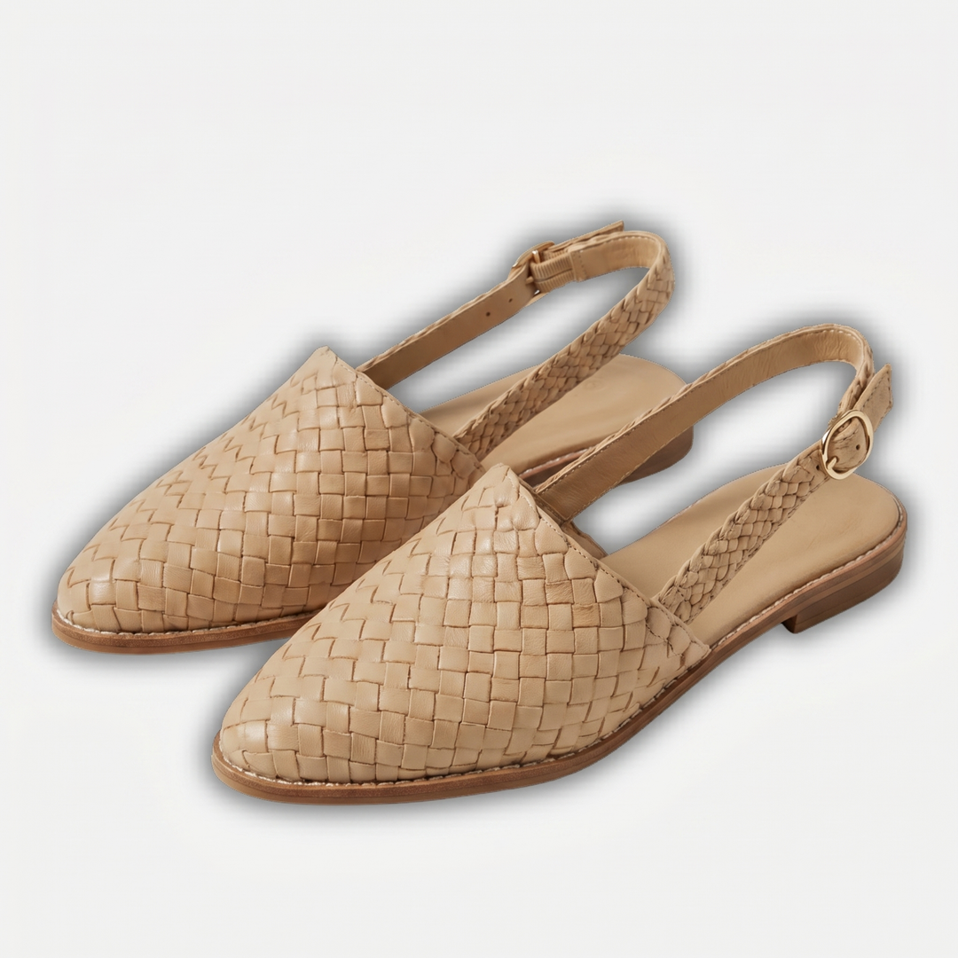 Ines | Breathable Pointed Toe Adjustable Walking Comfortable Flats