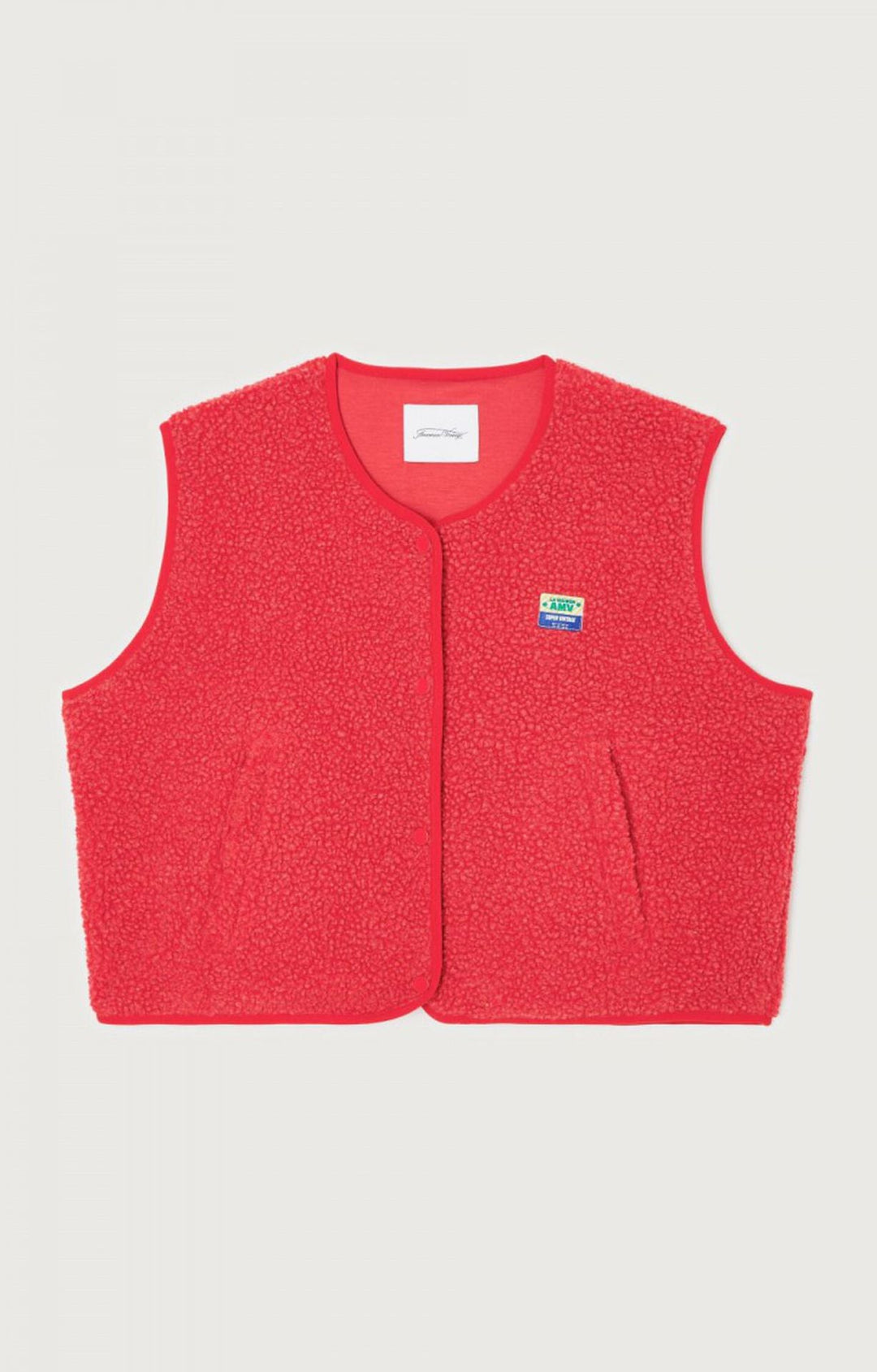 Hazel | Textured Snap Button Layering Fleece Vest