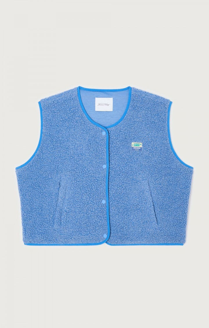 Hazel | Textured Snap Button Layering Fleece Vest