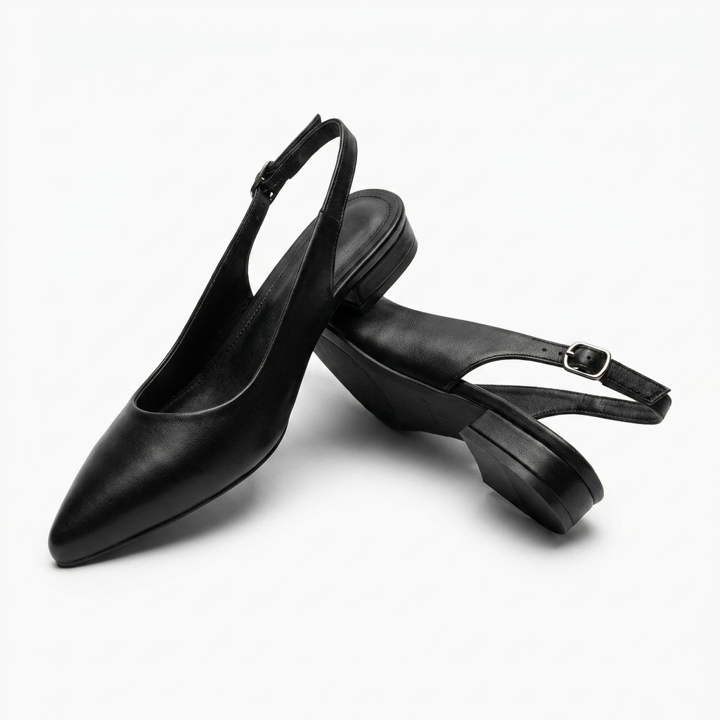 Mila | Leather Arch Support Orthopedic Slingback Walking Flats