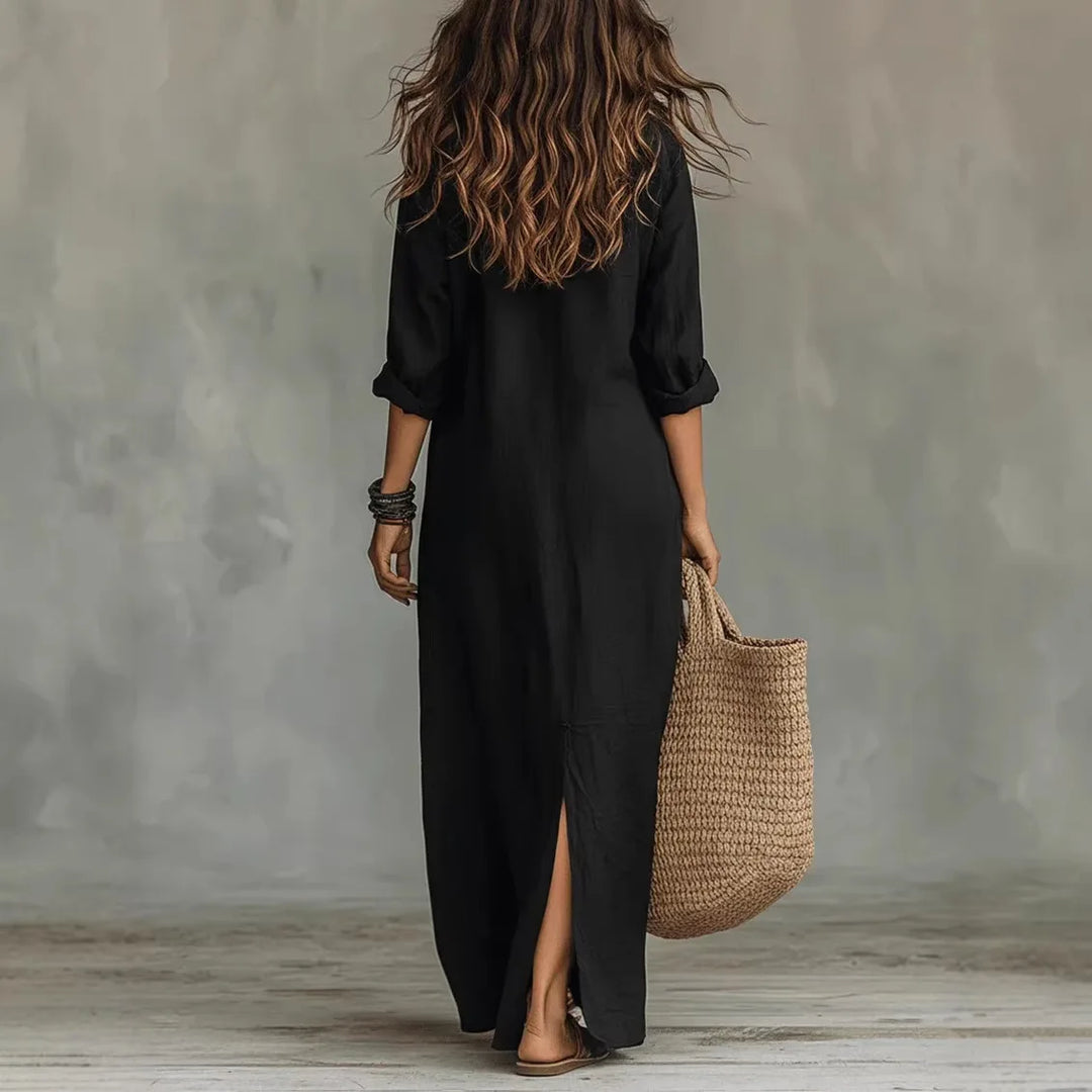 extra long shirt dress House of Dagmar Lace Knit Ankle-length dress