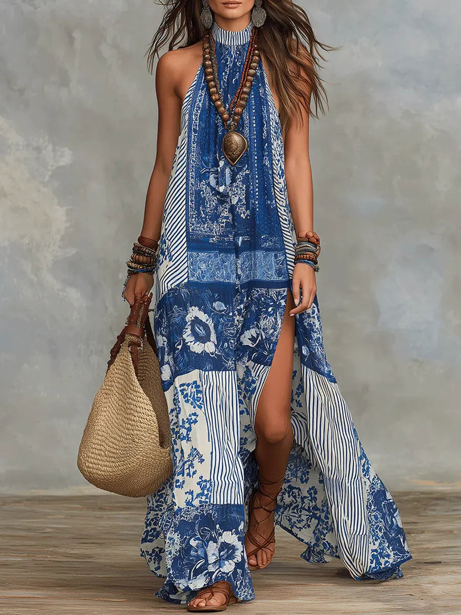 dalia halter dress Halter maxi dress