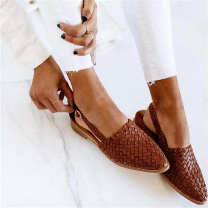 Effortless Woven Vegan Slip On Shoes