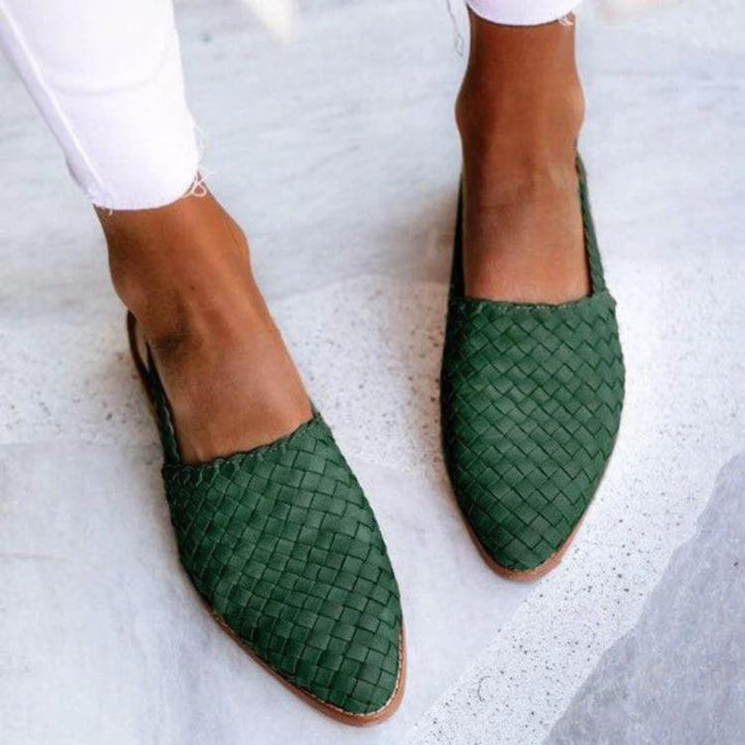 Effortless Woven Vegan Slip On Shoes