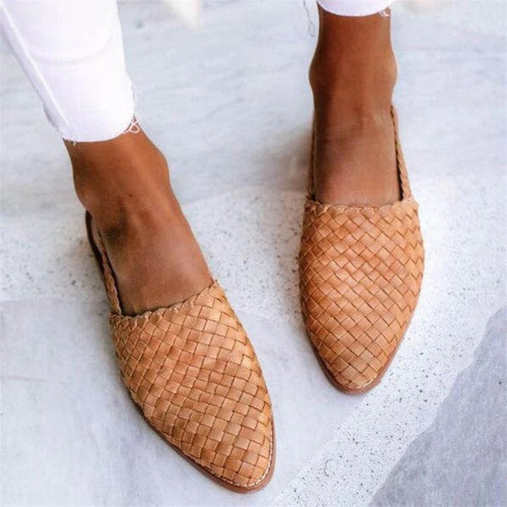 Effortless Woven Vegan Slip On Shoes