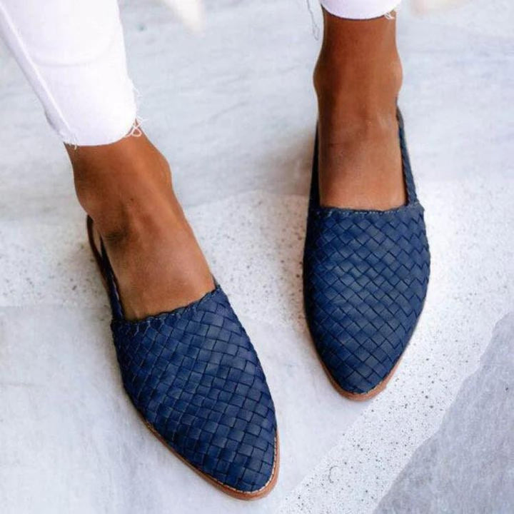 Effortless Woven Vegan Slip On Shoes